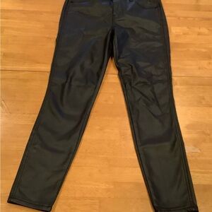 Kut from the Kloth Women's Donna High Rise Black Skinny Coated Jeans Grunge